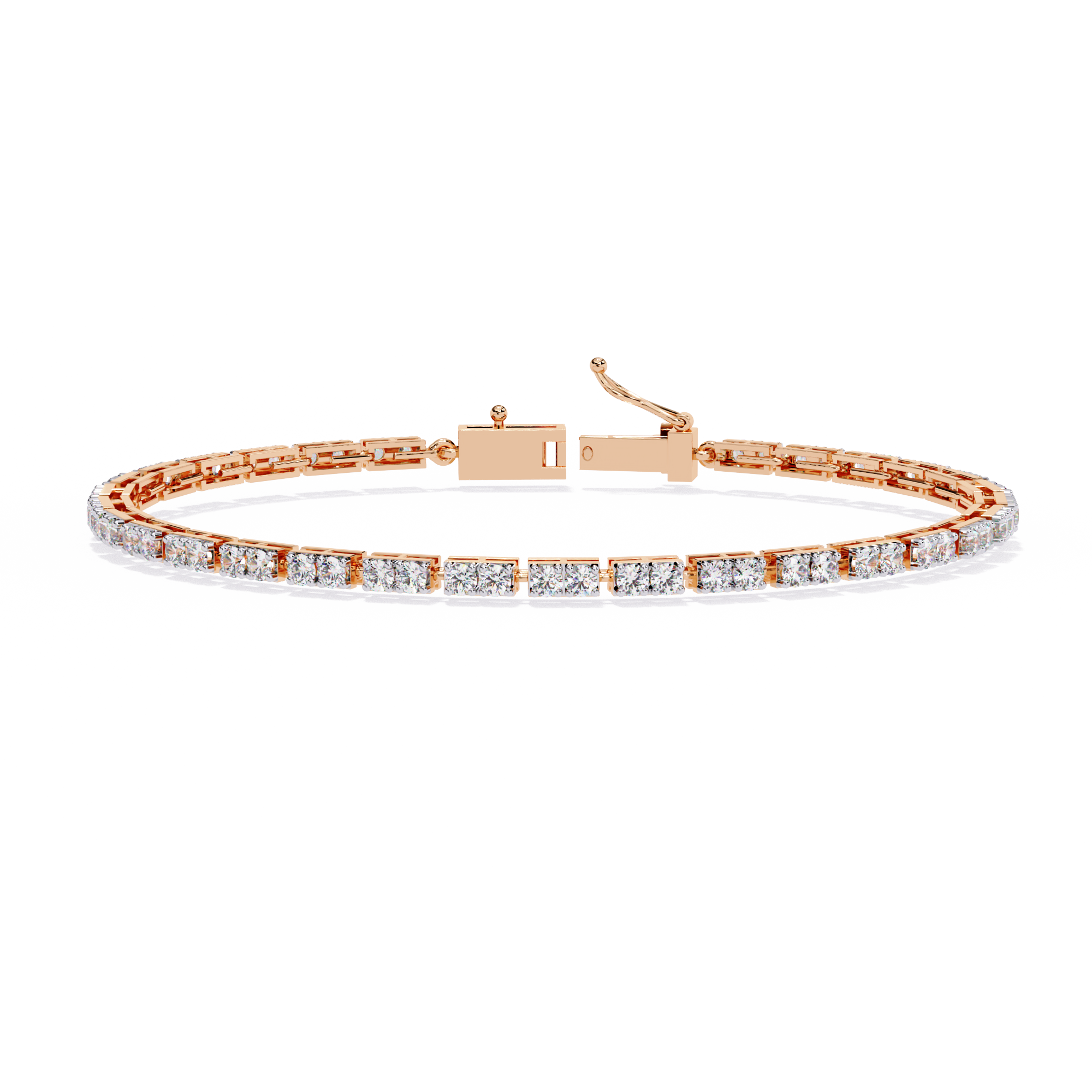 Solitairekart 2.3ct Timeless Natural Diamond Tennis Bracelet-HI Color, VS-SI Clarity